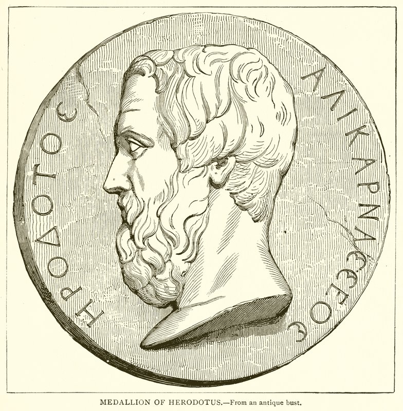 Medallion von Herodot von English School