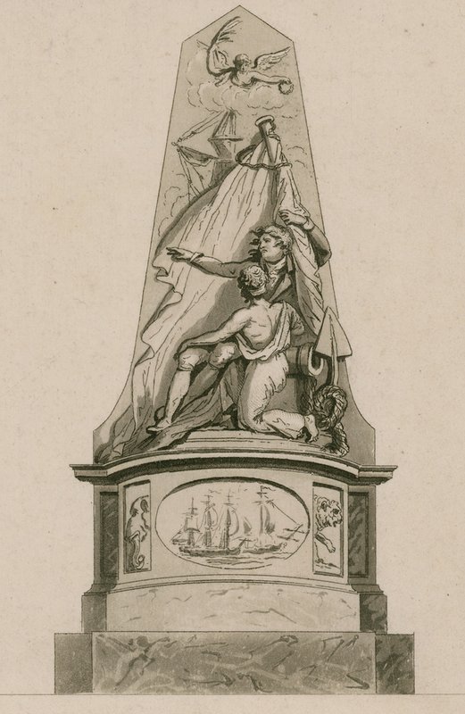 Denkmal für Kapitän Edward Cooke, Westminster Abbey, London von English School