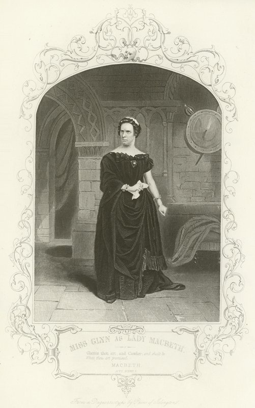 Miss Glynn als Lady Macbeth von English School