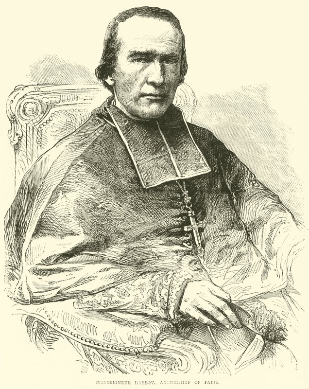 Monseigneur Darboy, Erzbischof von Paris, März 1871 von English School