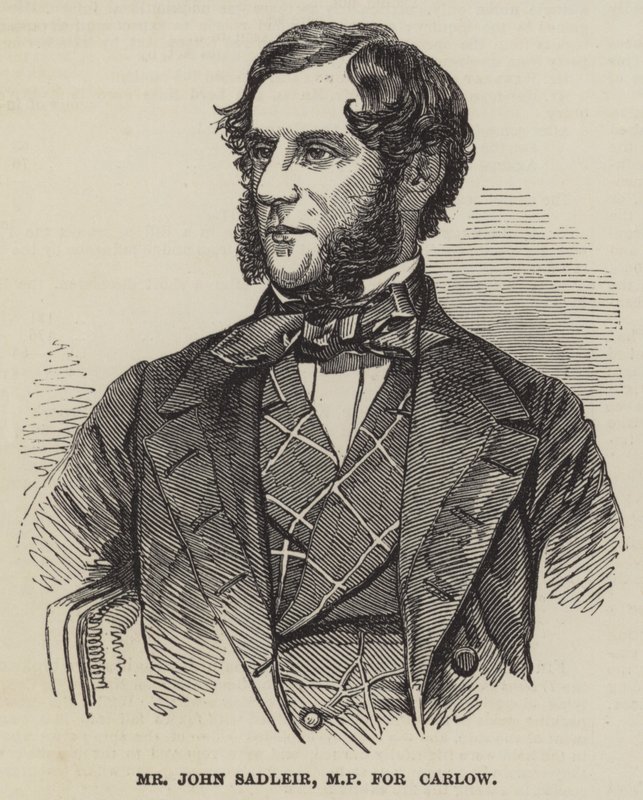 Mr. John Sadleir, MP für Carlow (Stich) von English School