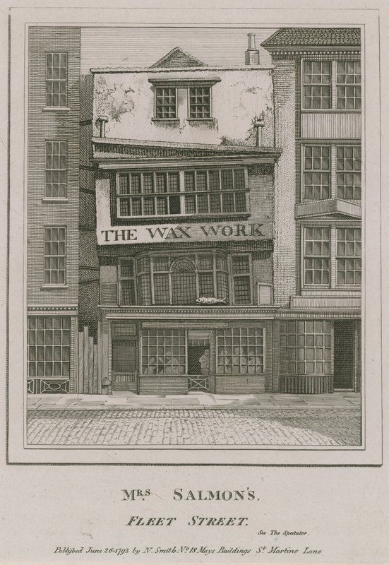 Mrs. Salmons, Das Wachsfigurenkabinett, Fleet Street von English School