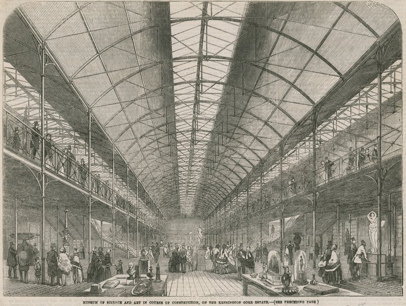 Museum für Wissenschaft und Kunst im Bau, auf dem Kensington Gore Estate von English School