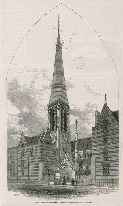 Neue Kirche Allerheiligen, Margaret Street in Cavendish Square von English School