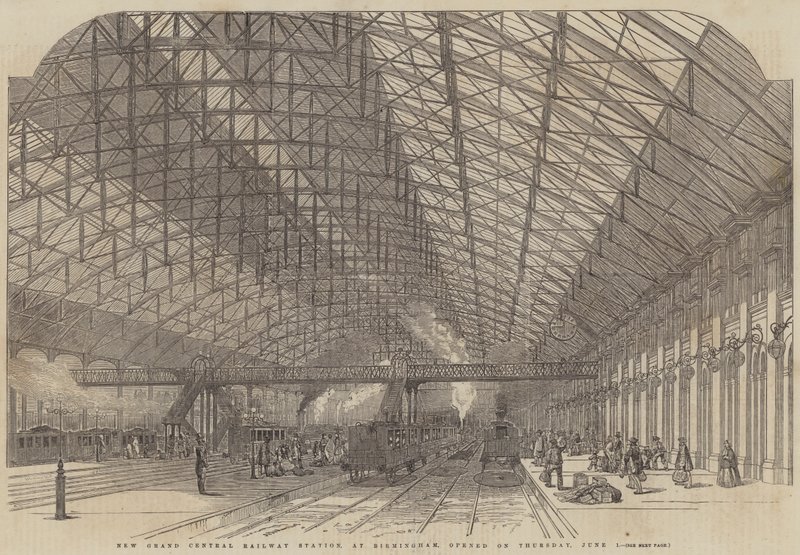 Neuer Grand Central Bahnhof, in Birmingham, am Donnerstag eröffnet von English School