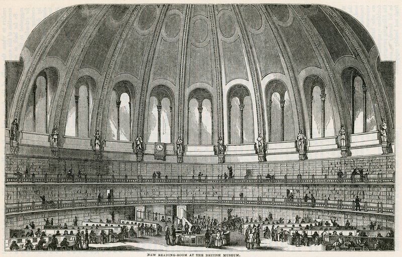 Neuer Lesesaal im British Museum von English School