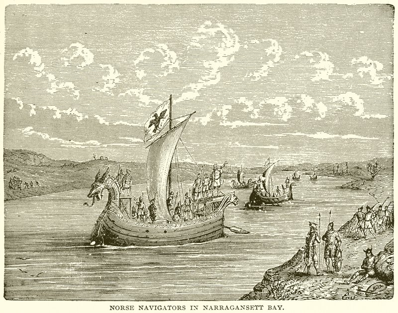 Nordische Navigatoren in der Narragansett-Bucht von English School