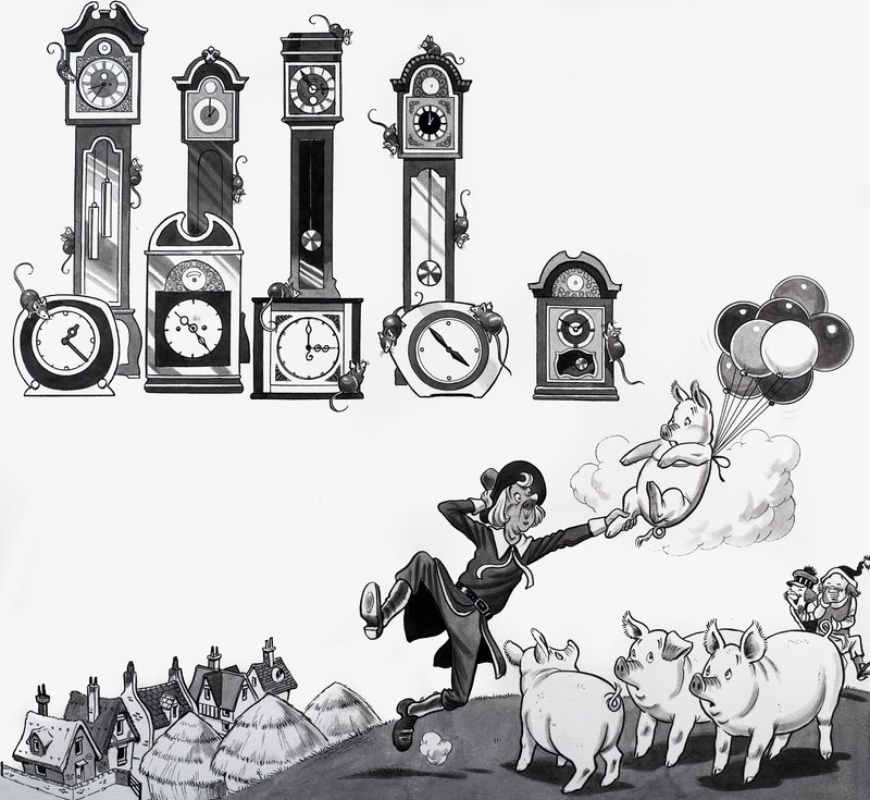 Illustration eines Kinderreims von English School