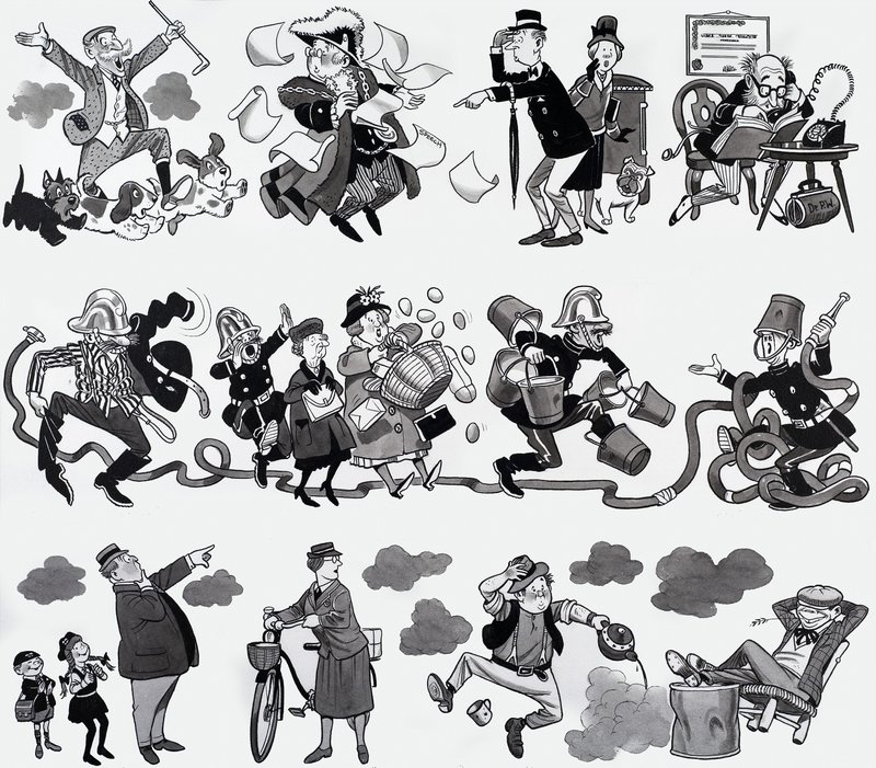 Illustration eines Kinderreims von English School