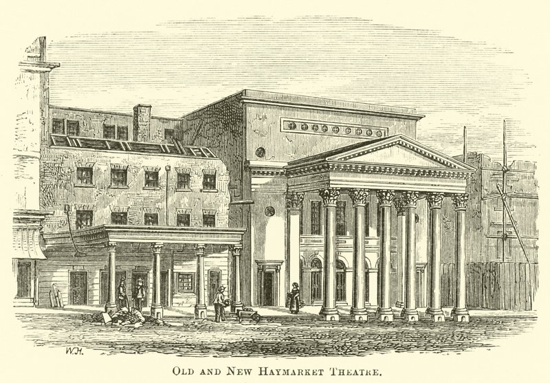 Altes und neues Haymarket-Theater von English School