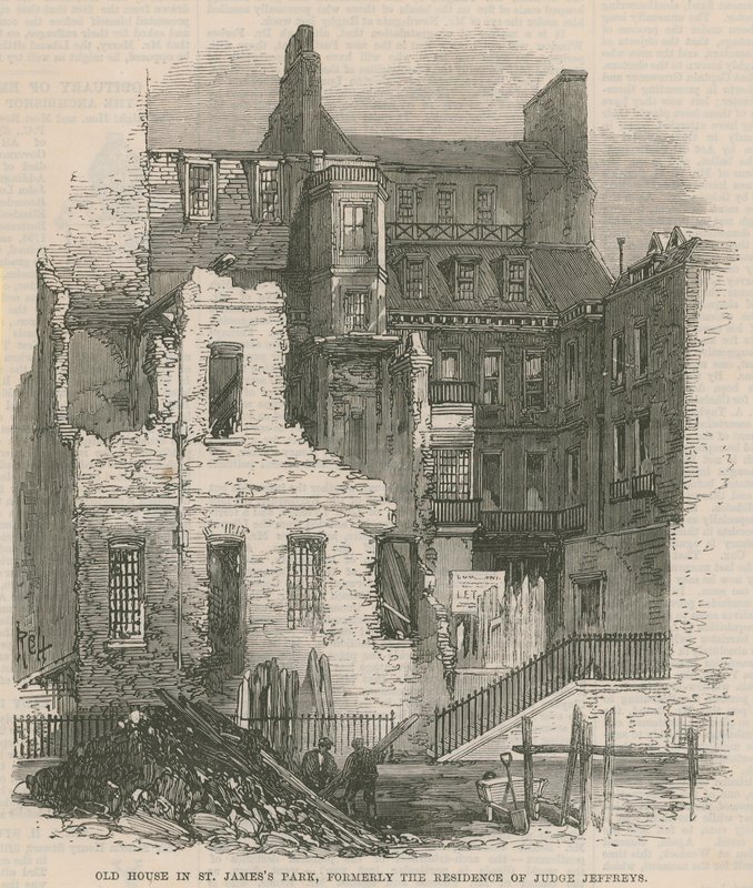 Altes Haus im St Jamess Park, ehemals die Residenz von Richter Jeffreys von English School