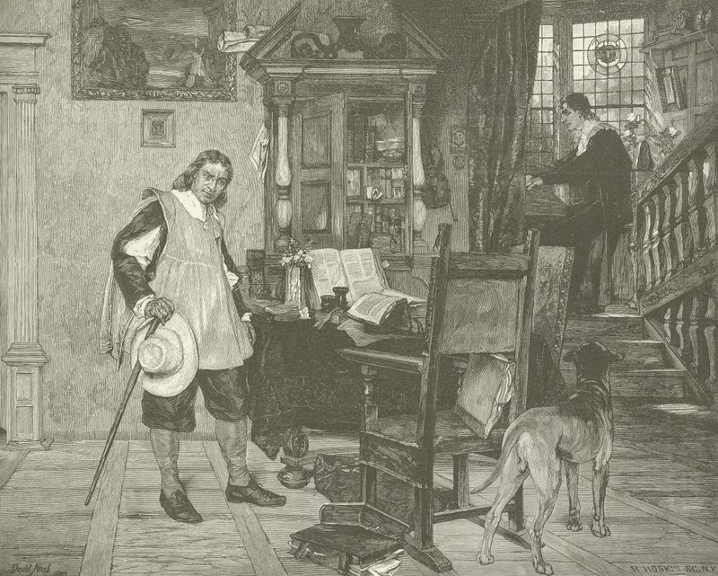 Oliver Cromwell besucht Milton von English School