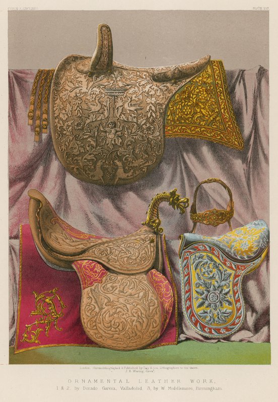 Ornamentale Lederarbeiten von English School