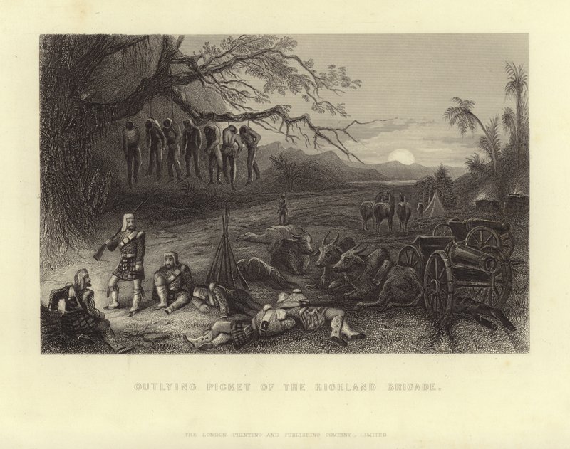 Außenposten der Highland Brigade von English School