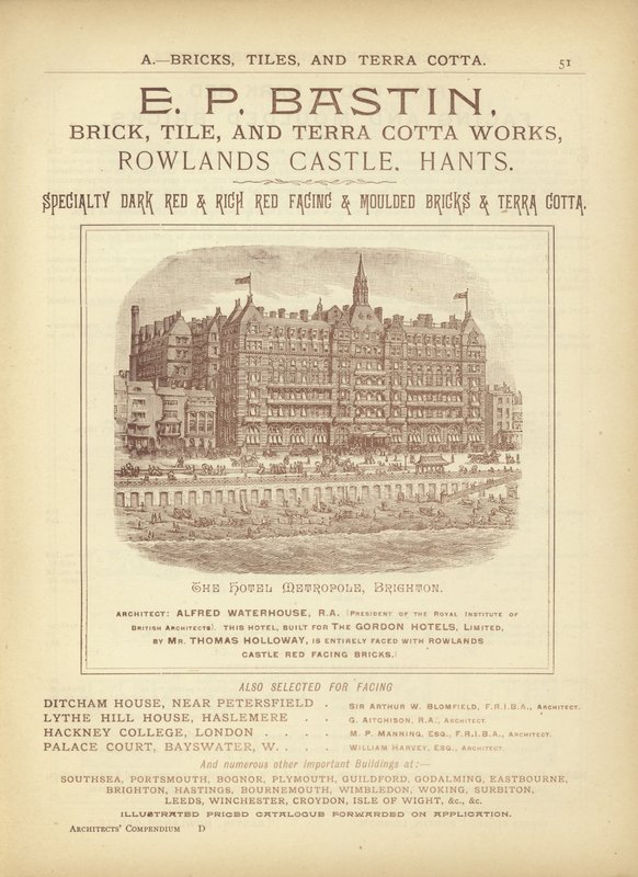 Seite aus The Architects, Surveyors and Engineers Compendium 1892 von English School