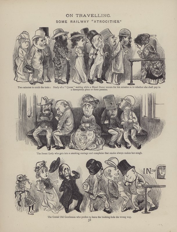 Seite aus The British Working Man or One Who Does Not Believe In Him (Gravur) von English School