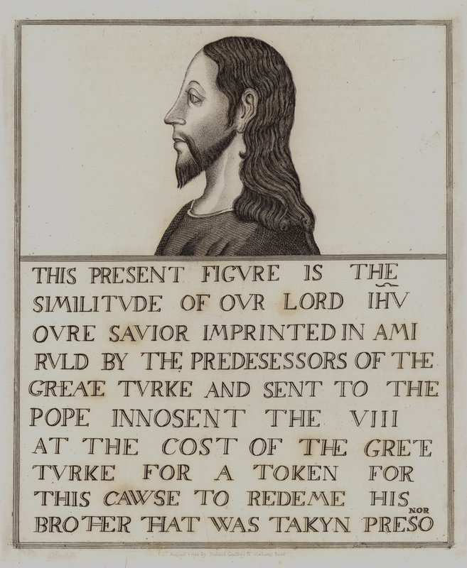 Gemälde von Jesus Christus auf Eiche von English School
