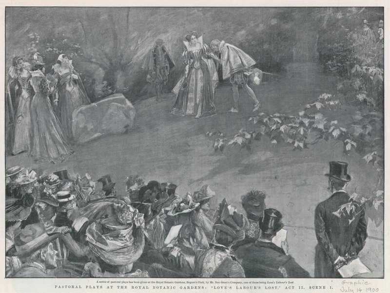 Pastorale Stücke in den Royal Botanic Gardens, Verlorene Liebesmüh von English School