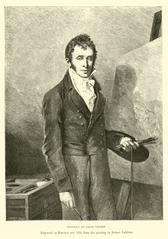 Porträt von Carle Vernet von English School