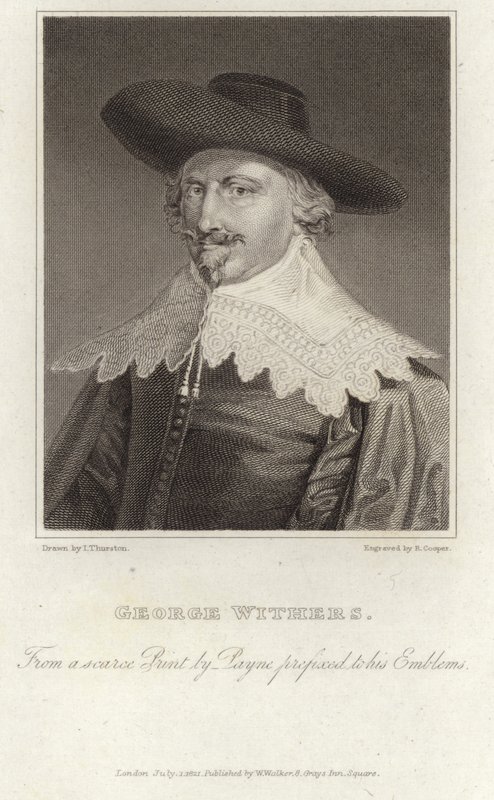 Porträt von George Wither von English School