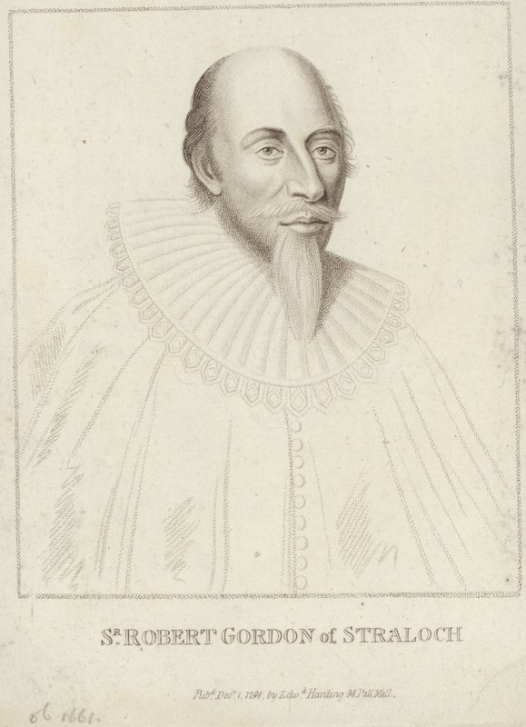 Porträt von Robert Gordon von Straloch von English School
