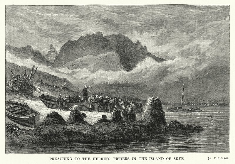 Predigt an die Heringsfischer auf der Insel Skye von English School