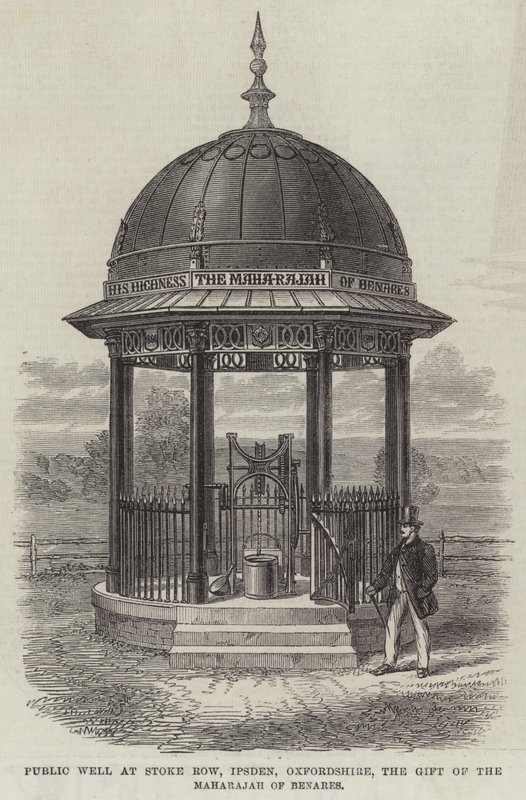 Öffentlicher Brunnen in Stoke Row, Ipsden, Oxfordshire, ein Geschenk des Maharadschas von Benares von English School