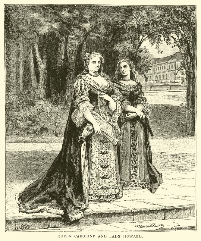 Königin Caroline und Lady Howard von English School