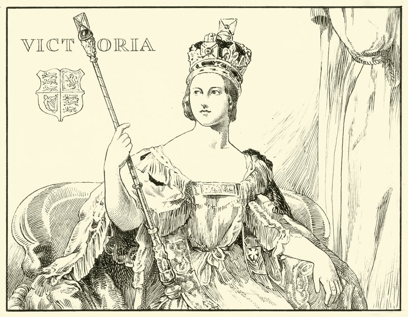 Königin Victoria (nach dem Krönungsporträt von Sir George Hayter) von English School