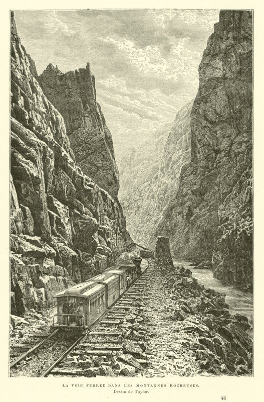 Eisenbahn in den Rocky Mountains, Kanada von English School