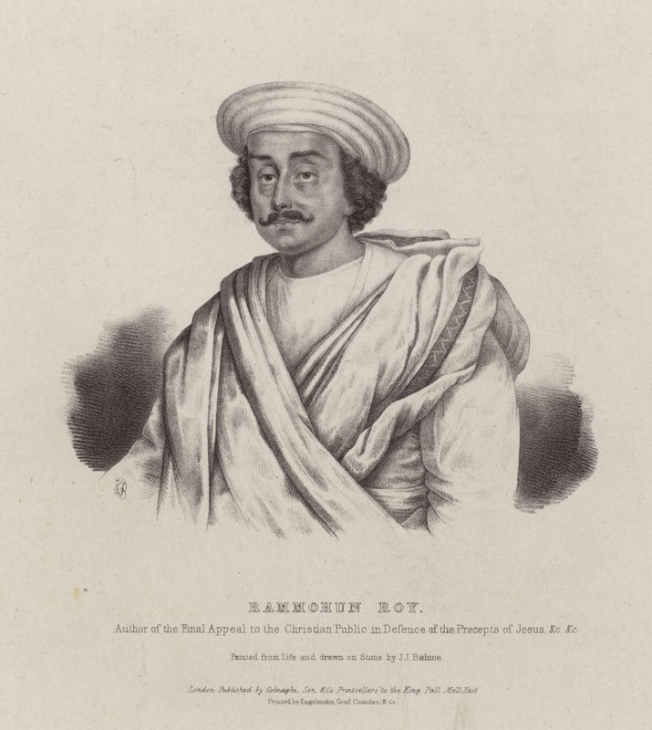 Ram Mohan Roy, indischer Philosoph, Reformer und Gründer der Brahmo Sabha Bewegung von English School
