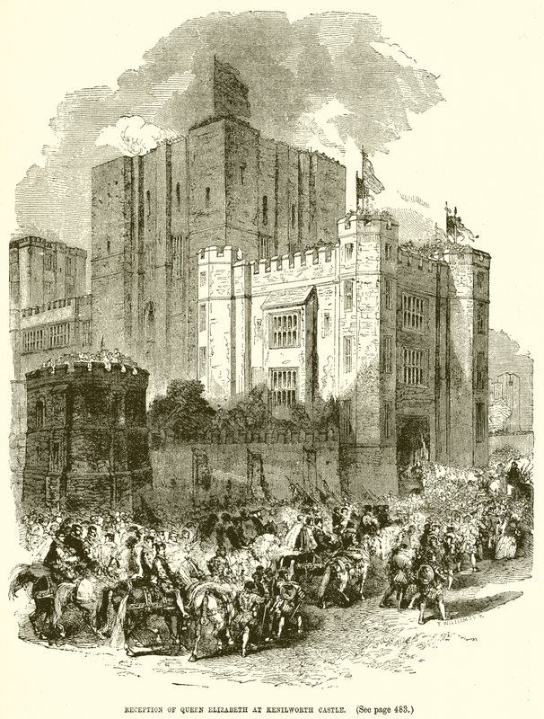 Empfang von Königin Elisabeth auf Schloss Kenilworth von English School