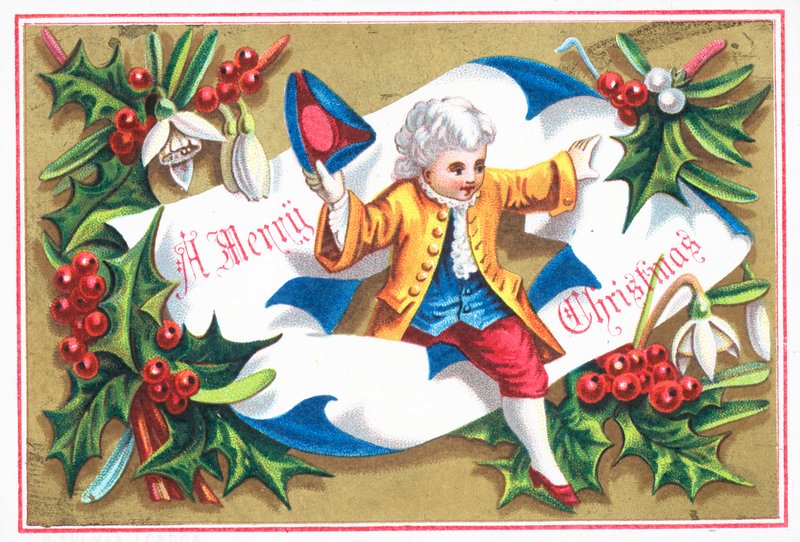 Regency Gentleman, Weihnachtskarte von English School