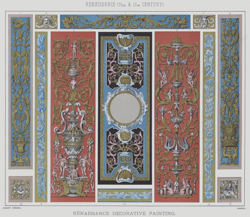 Renaissance, 16. und 17. Jahrhundert, Renaissance-Dekorationsmalerei von English School
