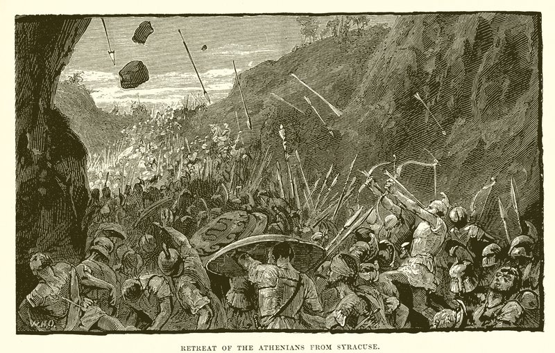 Rückzug der Athener aus Syrakus von English School