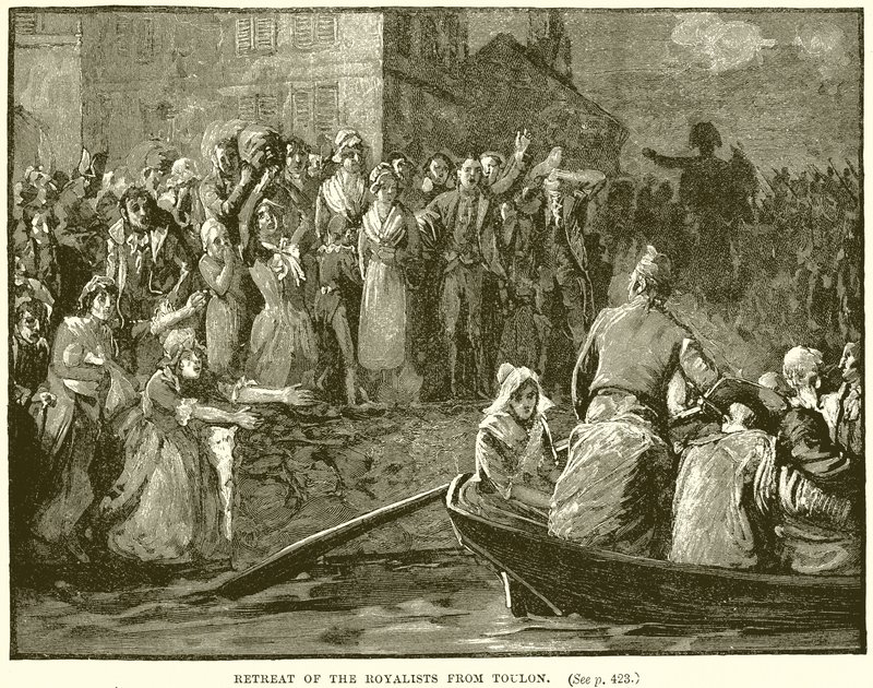 Rückzug der Royalisten aus Toulon von English School