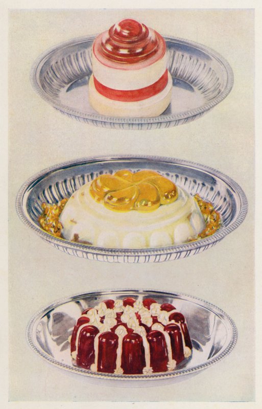 Bandqualle; Venus-Pudding; Weingelee und Sahne von English School