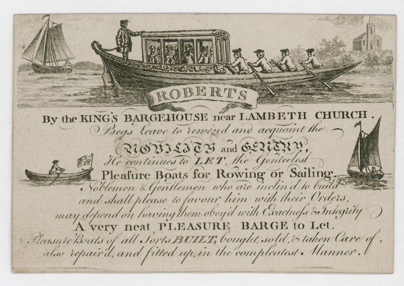 Roberts, Visitenkarte von English School