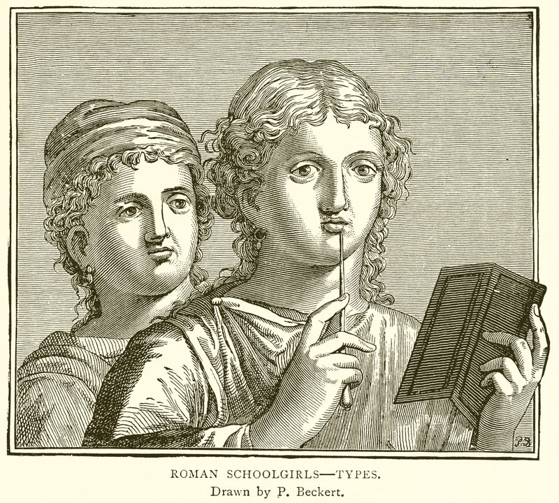 Römische Schulmädchen – Typen von English School