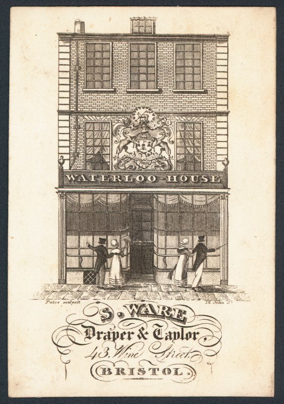S Ware, Tuchhändler und Schneider, Visitenkarte von English School