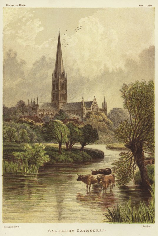 Kathedrale von Salisbury in Salisbury von English School
