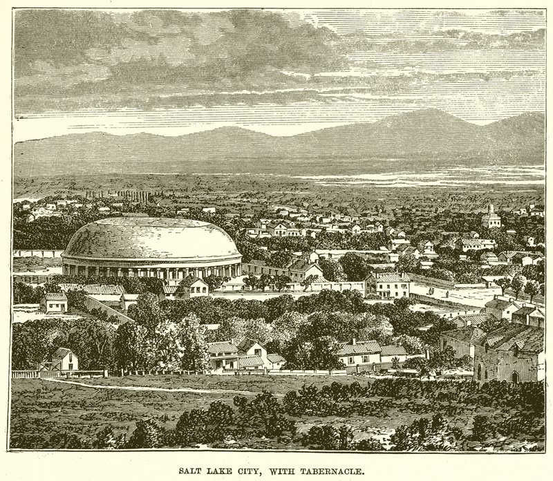 Salt Lake City mit Tabernakel von English School