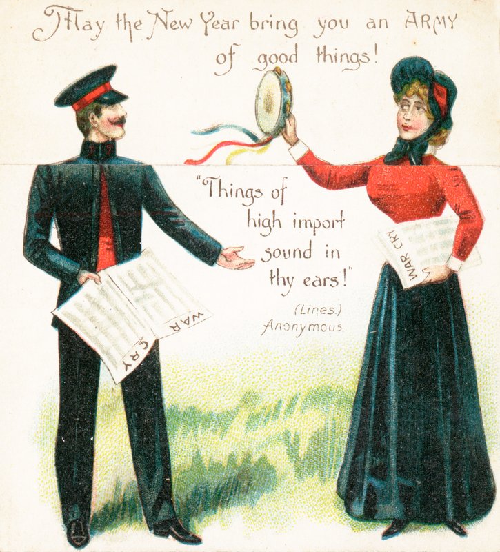 Heilsarmee, Neujahrskarte von English School