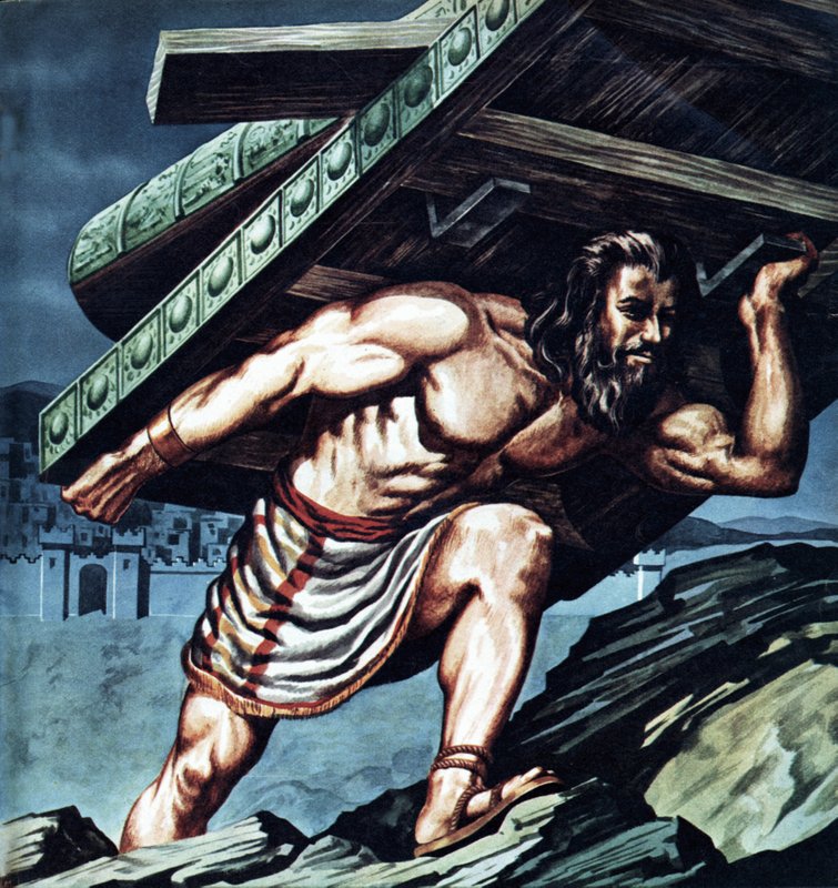 Samson trägt das Tor von Gaza von English School