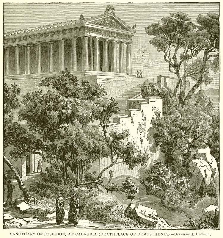 Heiligtum des Poseidon in Kalauria (Sterbeort des Demosthenes) von English School