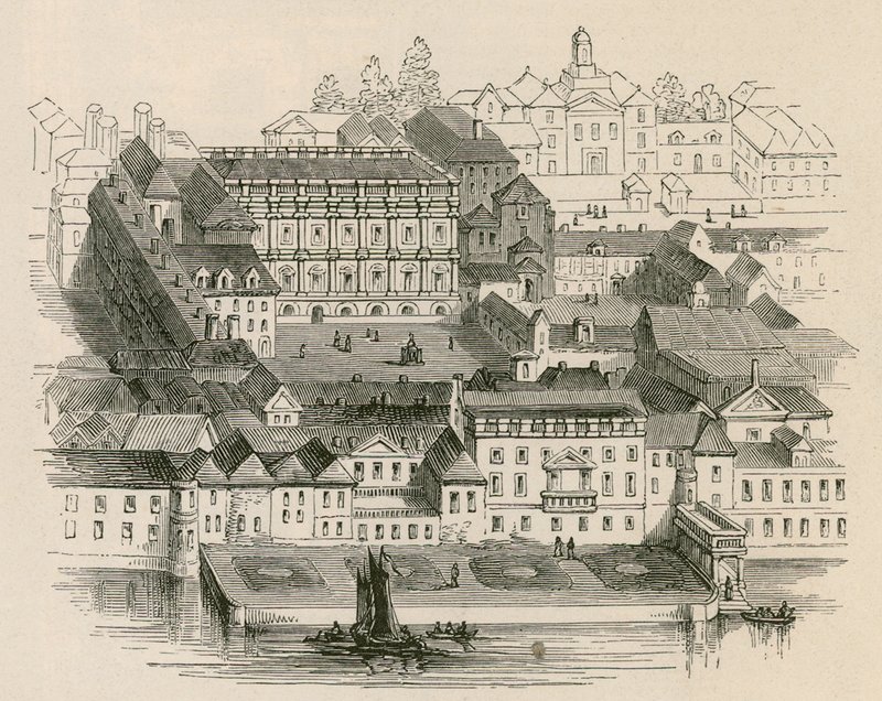 Sandford Manor House, Fulham, London, angeblich der Wohnsitz von Nell Gwynne von English School
