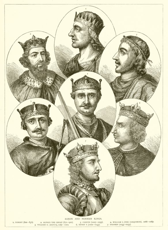 Sächsische und normannische Könige von English School