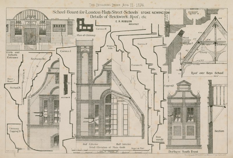 Schulbehörde für London, High Street Schools, Stoke Newington, London von English School