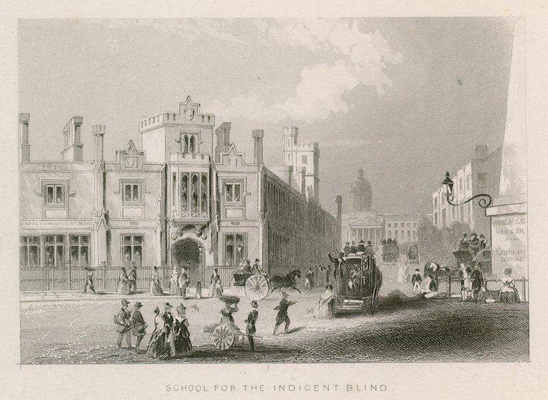 Schule für Blinde, St. Georges Field, Southwark, London von English School