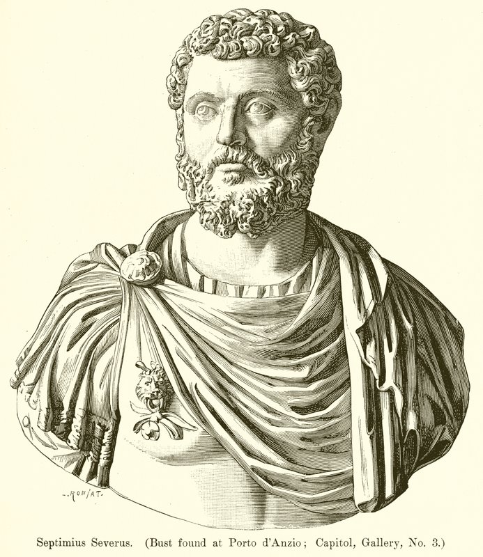 Septimius Severus (Büste gefunden in Porto d
